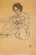Egon Schiele Nude Woman (mk12) Sweden oil painting artist